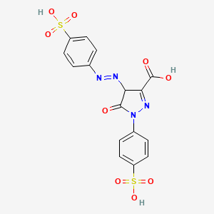 molecular formula C16H12N4O9S2 B10817184 Tartrazine acid CAS No. 34175-08-1