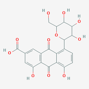 4,5-Dihydroxy-9,10-dioxo-8-[3,4,5-trihydroxy-6-(hydroxymethyl)oxan-2-yl]anthracene-2-carboxylic acid