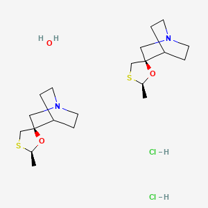 molecular formula C20H38Cl2N2O3S2 B10817386 Cevimeline.HCl 