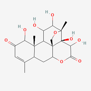 (1R,2R,13S,17R)-2,3,12,15,16-pentahydroxy-9,13,17-trimethyl-5,18-dioxapentacyclo[12.5.0.01,6.02,17.08,13]nonadec-9-ene-4,11-dione