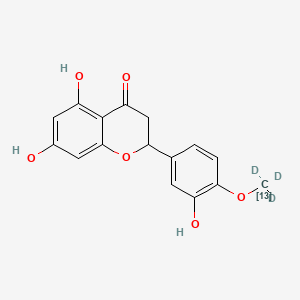 molecular formula C16H14O6 B10817460 Hesperetin-13C-d3 