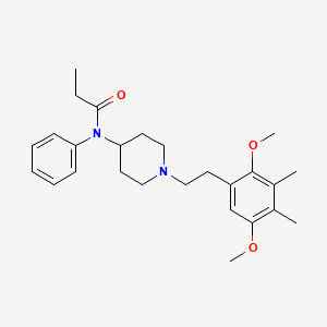 molecular formula C26H36N2O3 B10817467 N-(2C-G) Fentanyl (hydrochloride) 