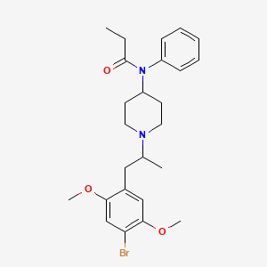 molecular formula C25H33BrN2O3 B10817492 N-(1-(1-(4-Bromo-2,5-dimethoxyphenyl)propan-2-yl)piperidin-4-yl)-N-phenylpropionamide 