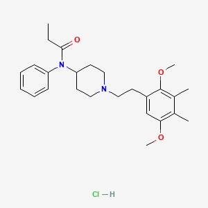 molecular formula C26H37ClN2O3 B10817515 N-(2C-G) Fentanyl hydrochloride 