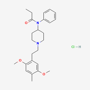 molecular formula C25H35ClN2O3 B10817523 N-(2C-D) Fentanyl (hydrochloride) 