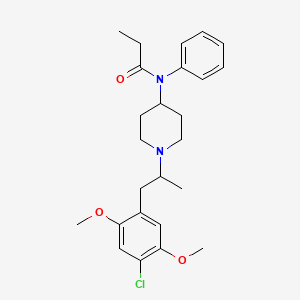 N-(1-(1-(4-Chloro-2,5-dimethoxyphenyl)propan-2-yl)piperidin-4-yl)-N-phenylpropionamide