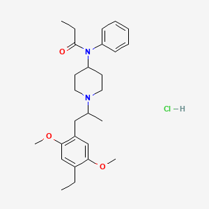 molecular formula C27H39ClN2O3 B10817538 N-(DOET) Fentanyl (hydrochloride) 