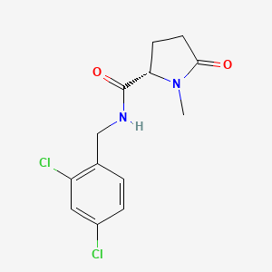 N-[(2,4-dichlorophenyl)methyl]-1-methyl-5-oxo-prolinamide