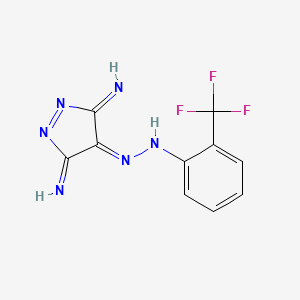 5-Imino-4-(2-trifluoromethyl-phenylazo)-5H-pyrazol-3-ylamine