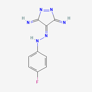 4-(4-Fluoro-phenylazo)-5-imino-5H-pyrazol-3-ylamine