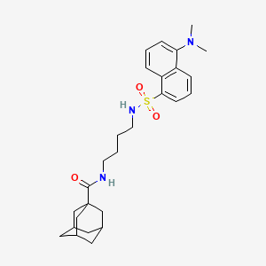 N-[4-[[5-(dimethylamino)naphthalen-1-yl]sulfonylamino]butyl]adamantane-1-carboxamide