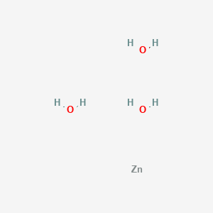 molecular formula H6O3Zn B10817669 zinc;trihydrate 