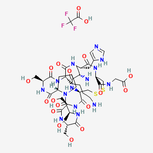 molecular formula C42H65F3N14O18S2 B10817703 Transdermal Peptide Disulfide (TFA) 