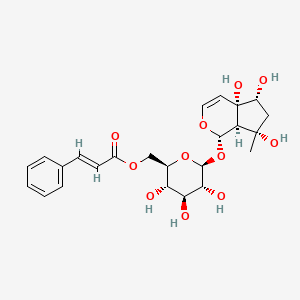 [(2R,3S,4S,5R,6S)-6-[[(1S,4aS,5R,7S,7aR)-4a,5,7-trihydroxy-7-methyl-1,5,6,7a-tetrahydrocyclopenta[c]pyran-1-yl]oxy]-3,4,5-trihydroxyoxan-2-yl]methyl (E)-3-phenylprop-2-enoate