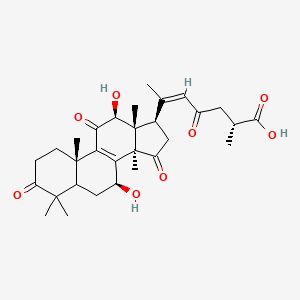 (Z,2R)-6-[(7S,10S,12S,13R,14R,17R)-7,12-dihydroxy-4,4,10,13,14-pentamethyl-3,11,15-trioxo-1,2,5,6,7,12,16,17-octahydrocyclopenta[a]phenanthren-17-yl]-2-methyl-4-oxohept-5-enoic acid