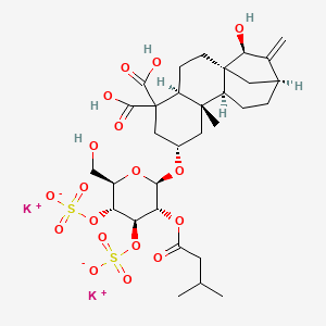 molecular formula C31H44K2O18S2 B10818033 Gummiferin (dipotassium) 