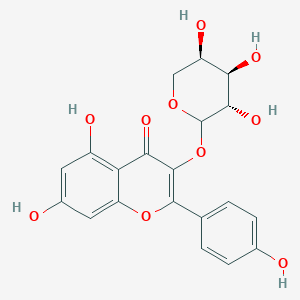 5,7-dihydroxy-2-(4-hydroxyphenyl)-3-[(3S,4R,5R)-3,4,5-trihydroxyoxan-2-yl]oxychromen-4-one