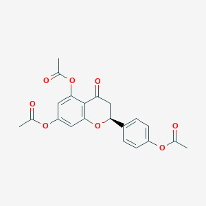 (S)-2-(4-Acetoxyphenyl)-4-oxochromane-5,7-diyl diacetate