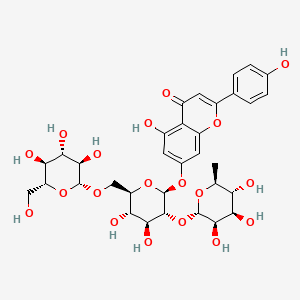 molecular formula C33H40O19 B10818065 Apigenin 7-O-(2G-rhamnosyl)gentiobioside 