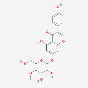 7-[3,4-Dihydroxy-6-(hydroxymethyl)-5-methoxyoxan-2-yl]oxy-5-hydroxy-3-(4-hydroxyphenyl)chromen-4-one