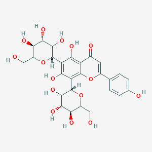 5,7-dihydroxy-2-(4-hydroxyphenyl)-6,8-bis[(2S,4R,5S)-3,4,5-trihydroxy-6-(hydroxymethyl)oxan-2-yl]chromen-4-one