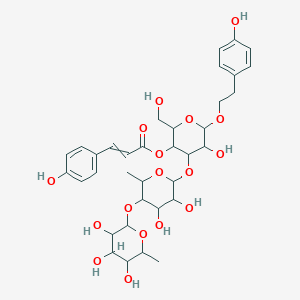 [4-[3,4-Dihydroxy-6-methyl-5-(3,4,5-trihydroxy-6-methyloxan-2-yl)oxyoxan-2-yl]oxy-5-hydroxy-2-(hydroxymethyl)-6-[2-(4-hydroxyphenyl)ethoxy]oxan-3-yl] 3-(4-hydroxyphenyl)prop-2-enoate