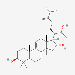 (2S)-2-[(3S,10S,13R,14R,16R,17R)-3,16-dihydroxy-4,4,10,13,14-pentamethyl-2,3,5,6,12,15,16,17-octahydro-1H-cyclopenta[a]phenanthren-17-yl]-6-methyl-5-methylideneheptanoic acid