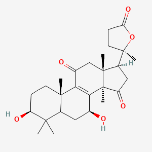 (3S,7S,10S,13R,14R,17S)-3,7-dihydroxy-4,4,10,13,14-pentamethyl-17-[(2R)-2-methyl-5-oxooxolan-2-yl]-2,3,5,6,7,12,16,17-octahydro-1H-cyclopenta[a]phenanthrene-11,15-dione