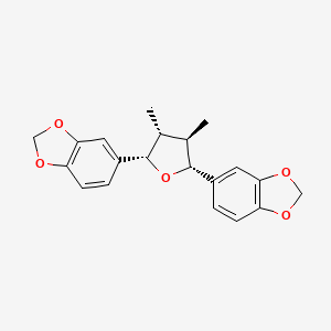 molecular formula C20H20O5 B10818213 Rel-(8r,8'r)-dimethyl-(7s,7'r)-bis(3,4-methylenedioxyphenyl)tetrahydro-furan 