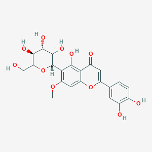 6-beta-D-glucopyranosyl-3',4',5-trihydroxy-7-methoxyflavone