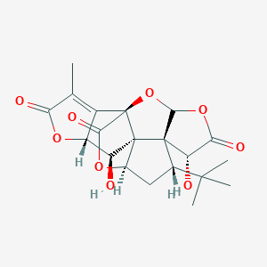 (1S,6R,7S,8S,10R,11R,12R,13R)-8-tert-butyl-6,12-dihydroxy-16-methyl-2,4,14,19-tetraoxahexacyclo[8.7.2.01,11.03,7.07,11.013,17]nonadec-16-ene-5,15,18-trione