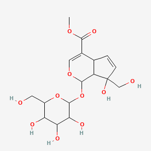 methyl 7-hydroxy-7-(hydroxymethyl)-1-[3,4,5-trihydroxy-6-(hydroxymethyl)oxan-2-yl]oxy-4a,7a-dihydro-1H-cyclopenta[c]pyran-4-carboxylate