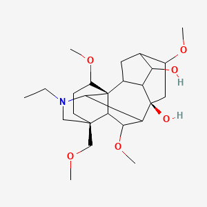 (1S,8R,13S)-11-ethyl-6,16,18-trimethoxy-13-(methoxymethyl)-11-azahexacyclo[7.7.2.12,5.01,10.03,8.013,17]nonadecane-4,8-diol