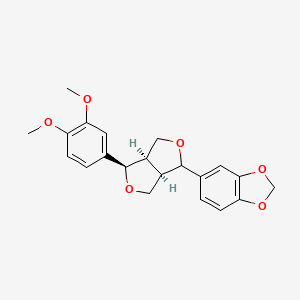 5-[(3Ar,6R,6aR)-6-(3,4-dimethoxyphenyl)-1,3,3a,4,6,6a-hexahydrofuro[3,4-c]furan-3-yl]-1,3-benzodioxole