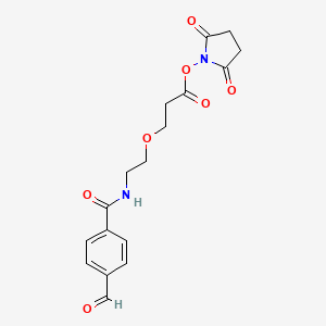 Ald-Ph-amido-PEG1-C2-NHS ester