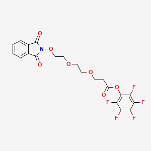 molecular formula C21H16F5NO7 B10818461 NHPI-PEG2-C2-Pfp ester 