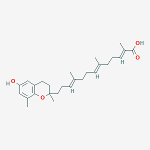 (2E,6E,10E)-13-(6-hydroxy-2,8-dimethyl-3,4-dihydrochromen-2-yl)-2,6,10-trimethyltrideca-2,6,10-trienoic acid