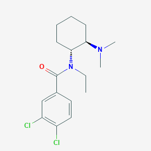 3,4-dichloro-N-[(1R,2R)-2-(dimethylamino)cyclohexyl]-N-ethylbenzamide