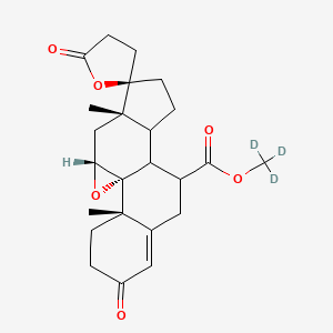 trideuteriomethyl (1R,2S,9R,14R,15S,17R)-2,15-dimethyl-5,5'-dioxospiro[18-oxapentacyclo[8.8.0.01,17.02,7.011,15]octadec-6-ene-14,2'-oxolane]-9-carboxylate