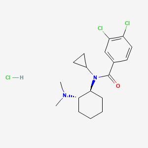 3,4-dichloro-N-cyclopropyl-N-[(1S,2S)-2-(dimethylamino)cyclohexyl]benzamide;hydrochloride