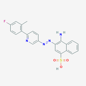 4-amino-3-[[6-(4-fluoro-2-methylphenyl)pyridin-3-yl]diazenyl]naphthalene-1-sulfonic acid