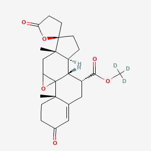 trideuteriomethyl (2S,9R,10R,11S,14R,15S)-2,15-dimethyl-5,5'-dioxospiro[18-oxapentacyclo[8.8.0.01,17.02,7.011,15]octadec-6-ene-14,2'-oxolane]-9-carboxylate