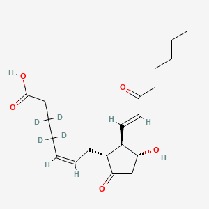 molecular formula C20H30O5 B10820439 15-Keto-prostaglandin E2-d4 