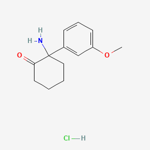 molecular formula C13H18ClNO2 B10820478 Normethoxetamine (hydrochloride) 