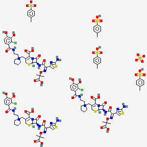 molecular formula C118H136Cl3N21O46S11 B10821162 Cefiderocol Sulfate Tosylate CAS No. 2009350-94-9