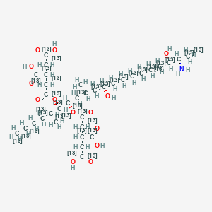 molecular formula C34H59NO14 B10821236 Fumonisin B3-13C34 