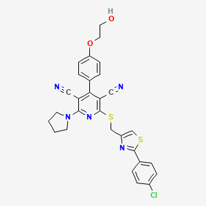 molecular formula C29H24ClN5O2S2 B10821588 Neladenoson CAS No. 1239234-36-6