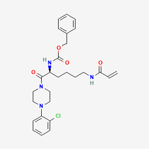 molecular formula C27H33ClN4O4 B10821775 Peptide analog 54 