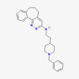 N-[2-(1-benzylpiperidin-4-yl)ethyl]-3,4-diazatricyclo[9.4.0.02,7]pentadeca-1(15),2,4,6,11,13-hexaen-5-amine