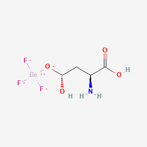 molecular formula C4H8BeF3NO4-2 B10822330 Aspartate Beryllium Trifluoride 